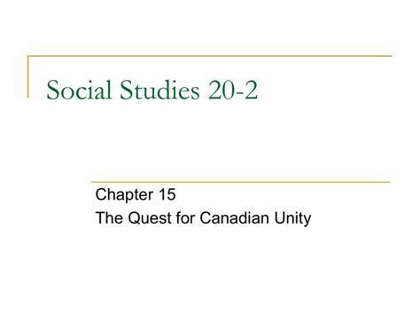 Social Studies 20 2