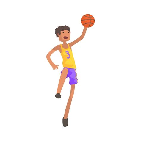 Premium Vector Basketball Player Jumping Action Sticker