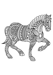 Printable horse to color