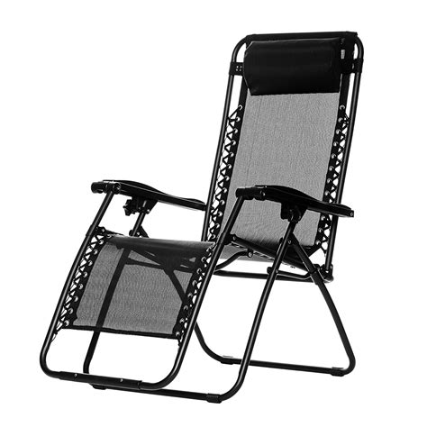 Textoline Reclining Folding Chair Sun Lounger Beach Bed Garden Recliner
