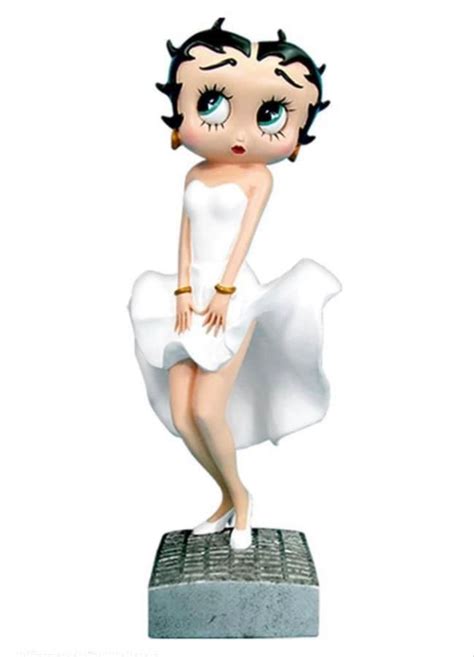 Betty Boop White Dress Posing Betty Boop Boop Betties