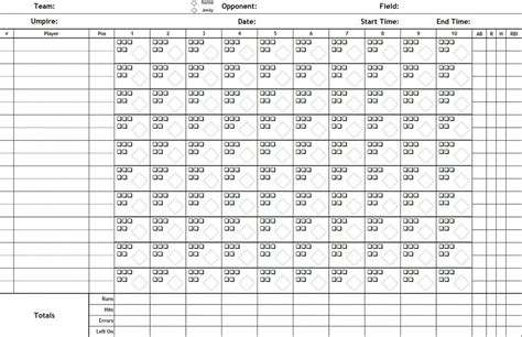 Baseball Scoresheet Printable Baseball Scoresheet Printabl Flickr