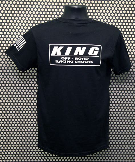 King Shocks Black Cvc Crew Tee Wwhite Logo Top Notch Automotive Inc