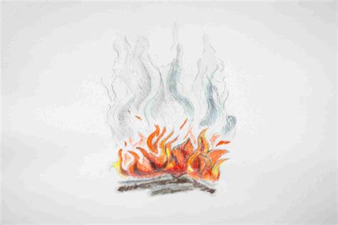 Realistic Fire Drawing At Explore Collection Of