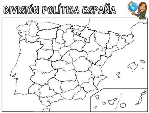 Ciencias Sociales Mapa PolÍtico EspaÑa Mudo