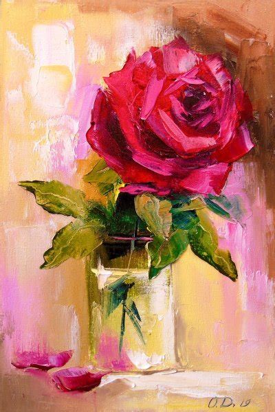Картина Свіжа троянда Ольга Дарчук Jose Art Gallery
