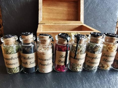 Witches Spell Ingredient Kit In A Beautiful Presentation Etsy