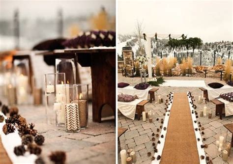 Picture Of Gorgeous Winter Wedding Aisle Decor Ideas 11