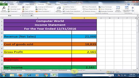 In the column named total, the figure comes on the basis of 'whichever is higher'. General Journal, General Ledger, Trial Balance, Income ...