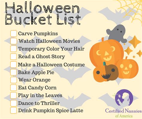 Halloween Bucket List Ideas Cnoa Blog