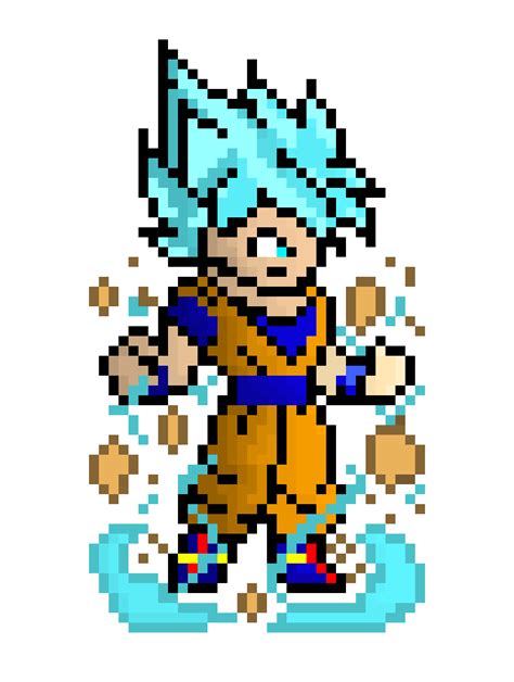 Pixel Art Son Goku Facile Deviantart Is The Worlds Largest Online