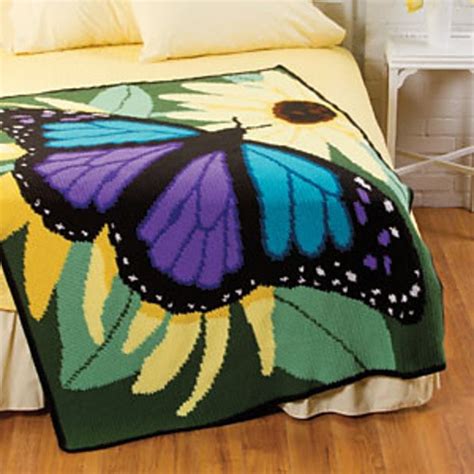 Craft Passions Majestic Butterfly Afghan Free Crochet Pattern