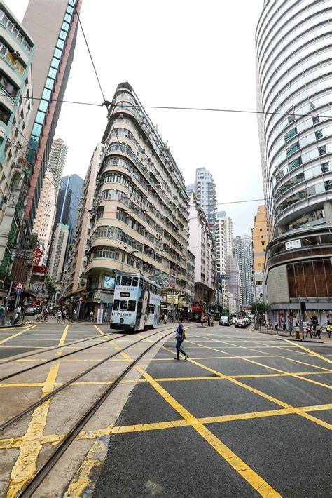 Wan Chai Hong Kong August 31 2018 Is Commercial Area With Spots