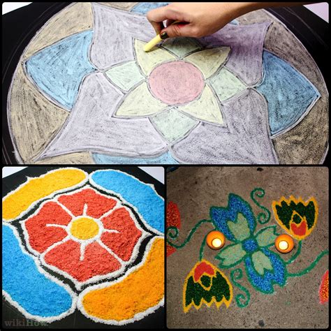 How To Make Rangoli 11 Steps With Pictures Wikihow Cultural