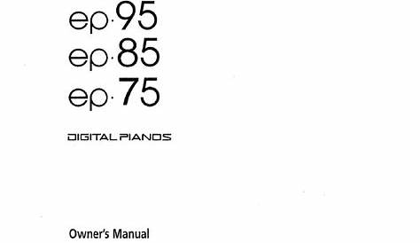 roland ep 95 owner manual