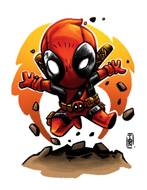 Chibi Deadpool By Tontentotza On Deviantart