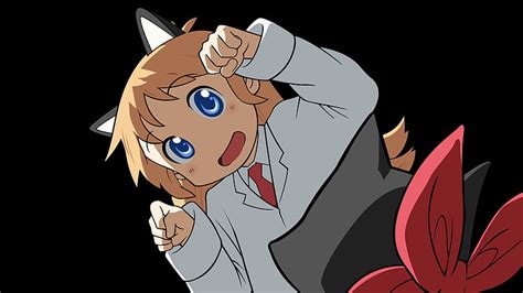 1920x1080px 1080p Free Download Nichijou Hakase Anime Black Cat