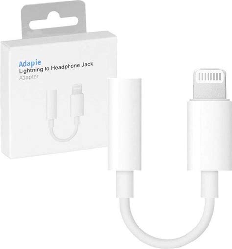 Adapie Apple Lightning Aux Adapter 35mm Geschikt Voor Apple Iphone