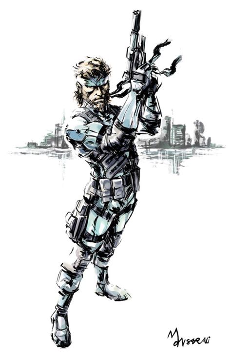 Mgs2solid Snake By Mansarali On Deviantart Video Game Art Video