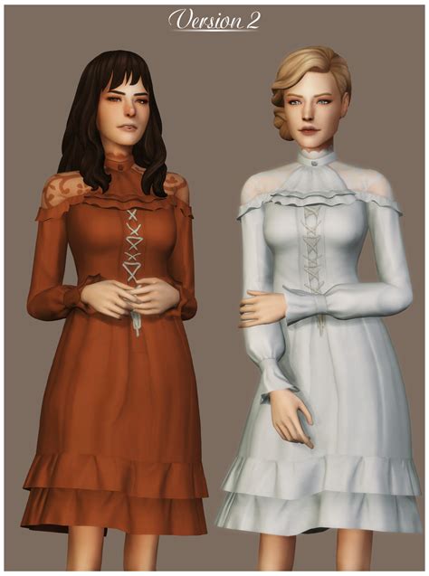 MS MARY SIMS ms marysims Maxis Match Dress versions long Платья Наряды Максис