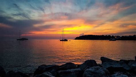 Amazing Sunset In Rovinj Croatia 🌅😍 Camera Always Ready 📷🙂