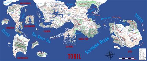 Full Map Of Toril From The Forgotten Realms Campaign Setting Maps