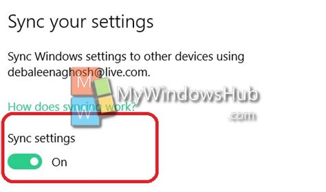 How To Sync Settings In Windows 10 Mywindowshub