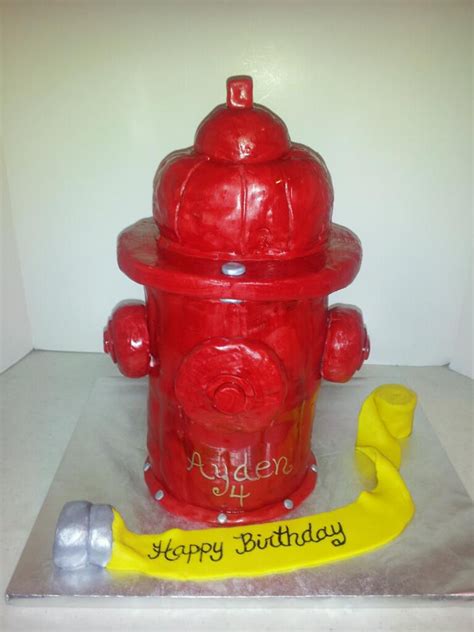 Fire Hydrant Fondant Cakes Cupcake Cakes Firefighter Paramedic Fun