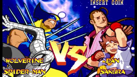 Marvel Super Heroes Vs Street Fighter Armor Spider Man Wolverine