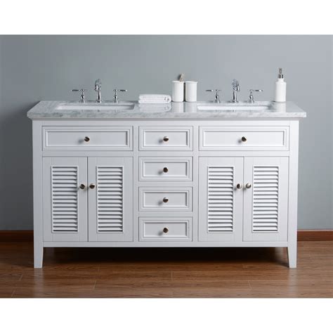Tradewindsimports offers 59 inch bathroom vanities collection page where you find only size width 59 inch vanities. Stufurhome Genevieve 60 in. White Double Sink Bathroom ...