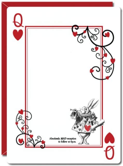 Alice In Wonderland Invitation Template