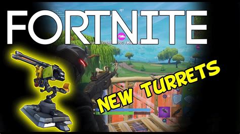 New Mounted Turret Gameplay Fortnite Youtube