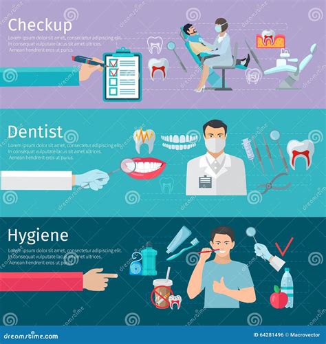 Teeth Care Infographics With Icons Banners And Charts Vector