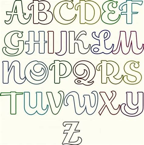 Also, because so many people asked for them, here's a new set of lowercase bubble letters. 7 Best Images of Large Printable Fonts Alphabets - Cow ...