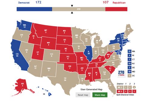 2020 Swing States Map