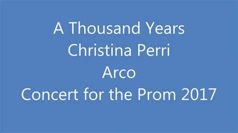 Christina Perri A Thousand Years Tekst - A Thousand Years - Christina Perri - Arco - YouTube