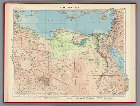 Egypt And Libya Plate 85 V Iv David Rumsey Historical Map Collection