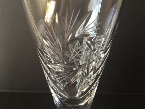 Vintage Ajka Crystal Champagne Flutes Csopak By Ajka Crystal Etsy