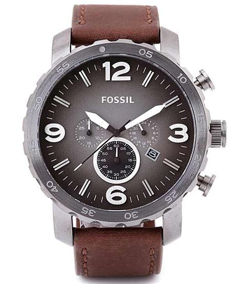 There are fossil watches, which are as low as us$50, and, on the other hand, there are also lines of watches that are in their hundreds of dollars up to us$800. Fossil Nate JR1424 Men's Watch Price in India: Buy Fossil ...