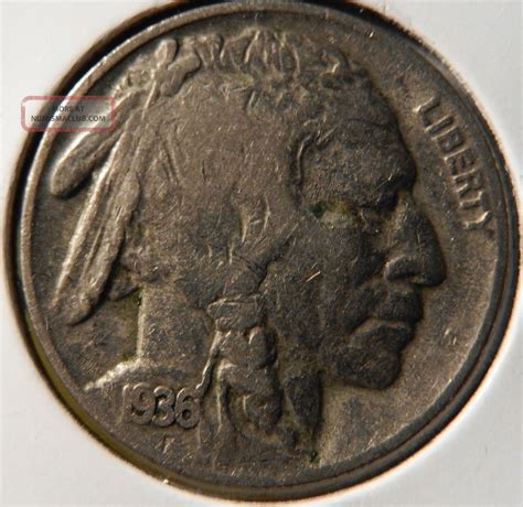 1936 Buffalo Nickel Five Cents