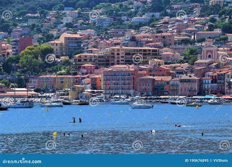 Villefranche Sur Mer Marina And Old Town South Of France Editorial