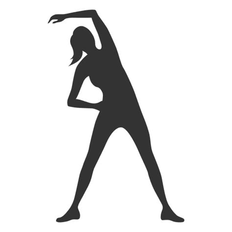 Fitness Woman Silhouette Streching Transparent Png And Svg Vector File