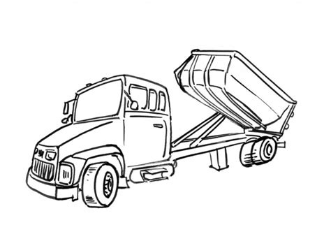Coloriages de camions coloriages coloriage imprimer gratuit. Coloriage Camion semi remorque dessin gratuit à imprimer