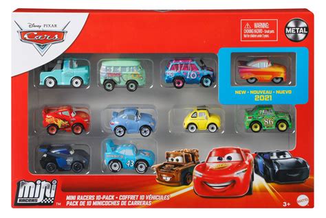 Disney Pixar Cars Mini Racers Derby Racers Series 10 Pack Small Metal