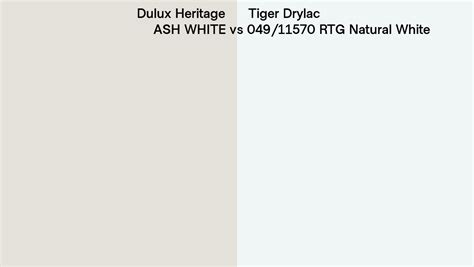 Dulux Heritage Ash White Vs Tiger Drylac Rtg Natural White
