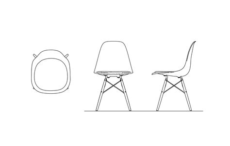 Eames Lounge Chair Cad Block Free Tutorial Pics