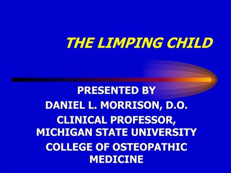 Ppt The Limping Child Powerpoint Presentation Free Download Id6045412