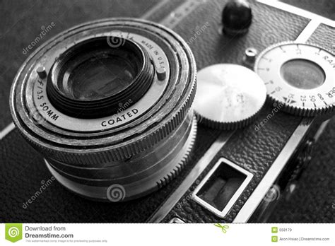 Vintage Camera Black And White Royalty Free Stock Images