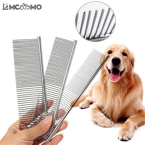 19cm Pet Dog Comb Professional Stainless Steel Stripe Hair Trimmer Comb