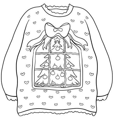 Printable Ugly Sweater Clipart Printable Word Searches